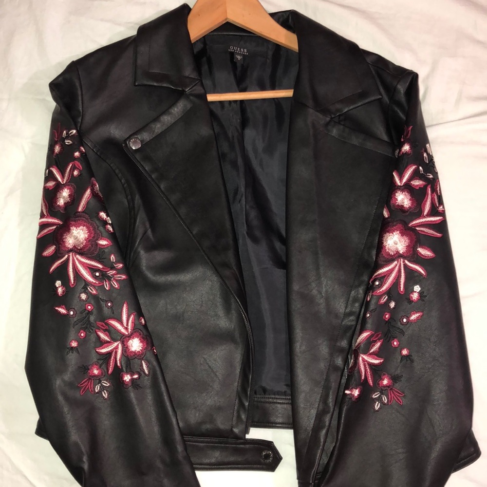 Beautiful leather jacket by Guess